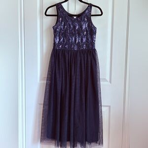 Gymboree Navy Blue Girls Dress, size 12
